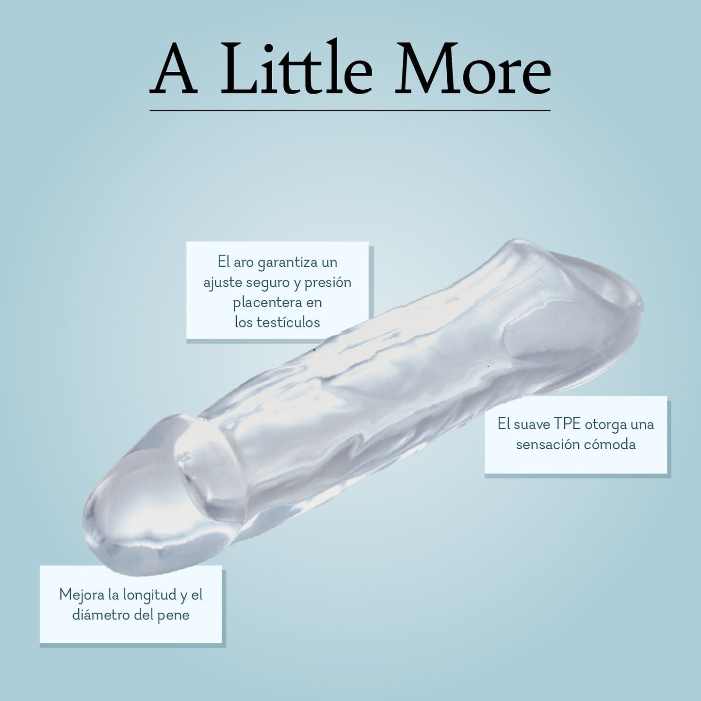 A Little More 5.5" Penis Extender Infographic Spanish Pure Romance