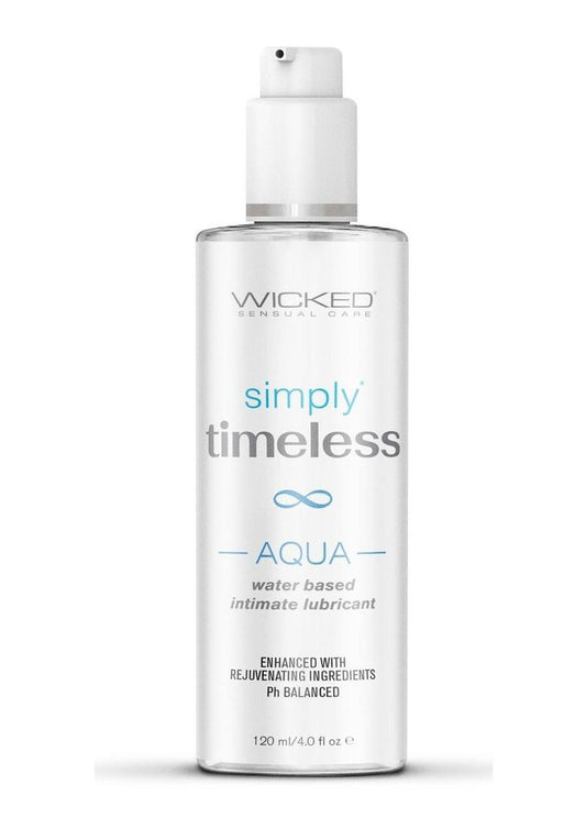 Wicked Simply Timeless Aqua Water Based Personal Lubricant 4oz.