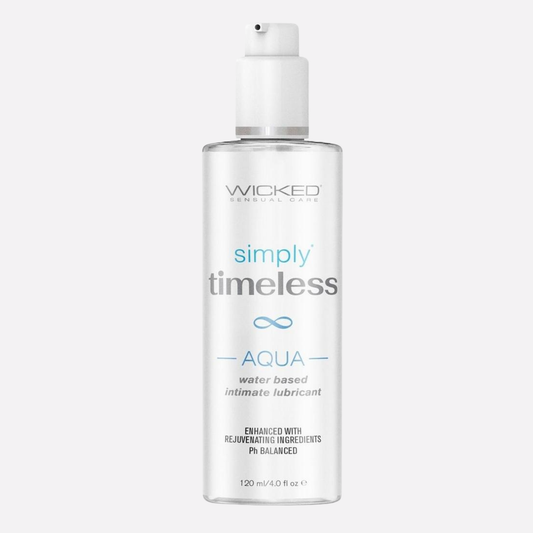 Wicked Simply Timeless Aqua Water Based Personal Lubricant 4oz.