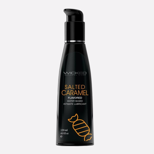 Wicked Aqua Water Based Flavored Lubricant Salted Caramel 4oz